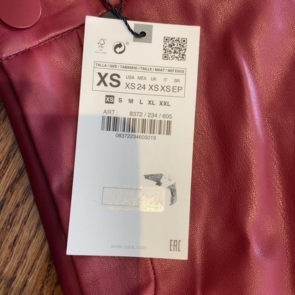 Zara Faux Leather Leggings - Picture 5 of 5